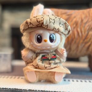 Pop Mart Fully dressed and pierced HAS have a seat Labubu BABA ADORABLE!